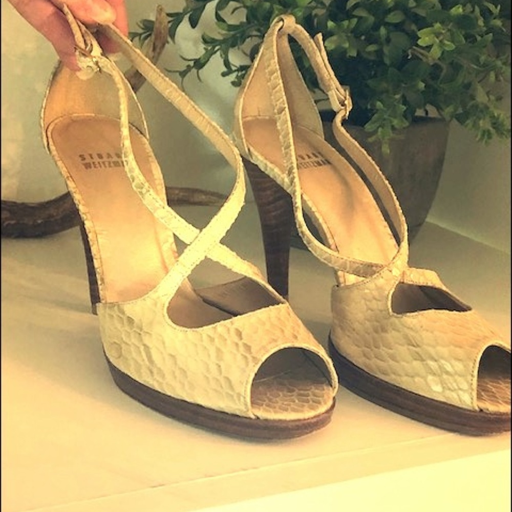 Stuart Weitzman Snakeskin Heels